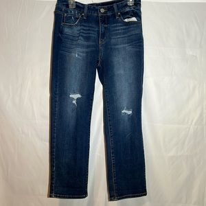 Time and Tru ripped woman’s straight leg jean’s petite size 12